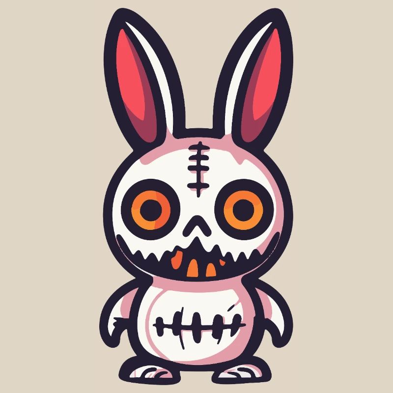 Bunny Halloween Comic Funny
