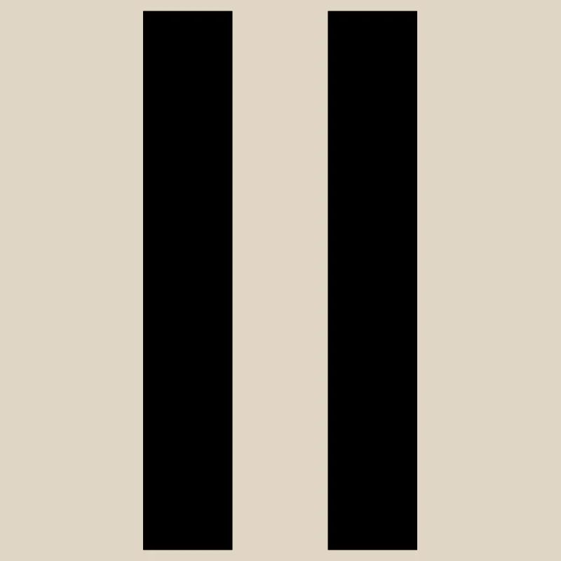 Pause-Zeichen – Modernes Minimal-Design