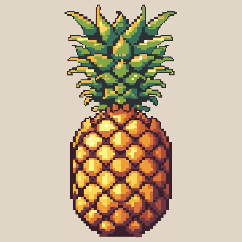 Pixel Ananas Rétro Pixel Art