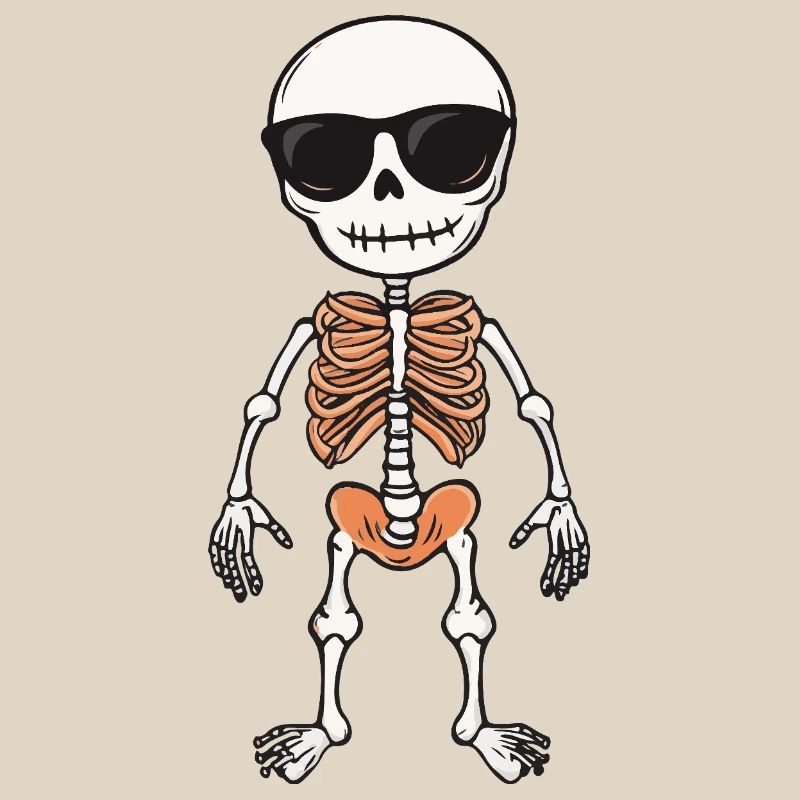 Skelett Comic Halloween