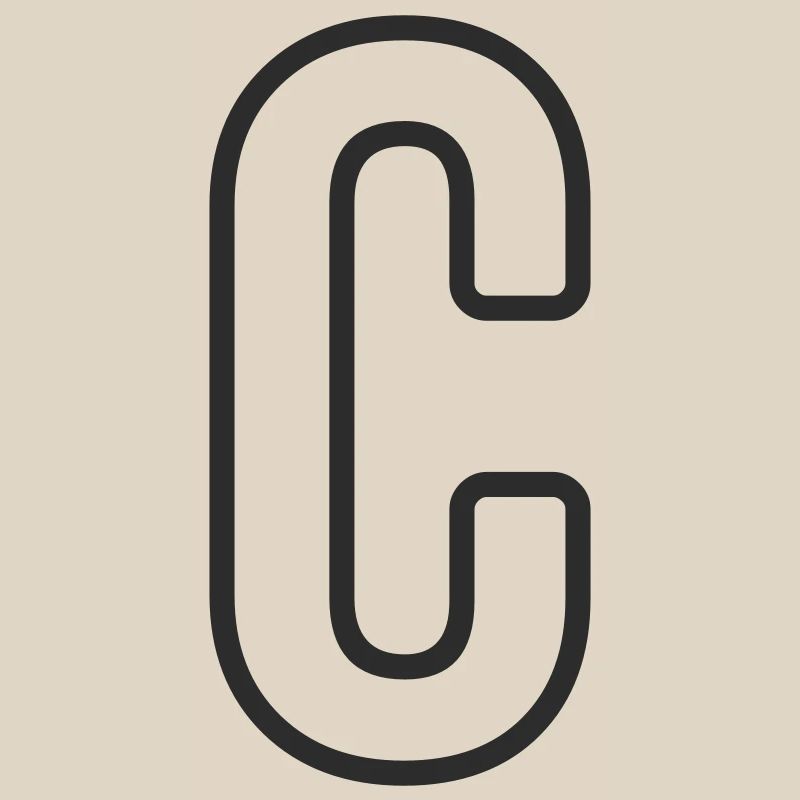 Buchstabe C Typodesign