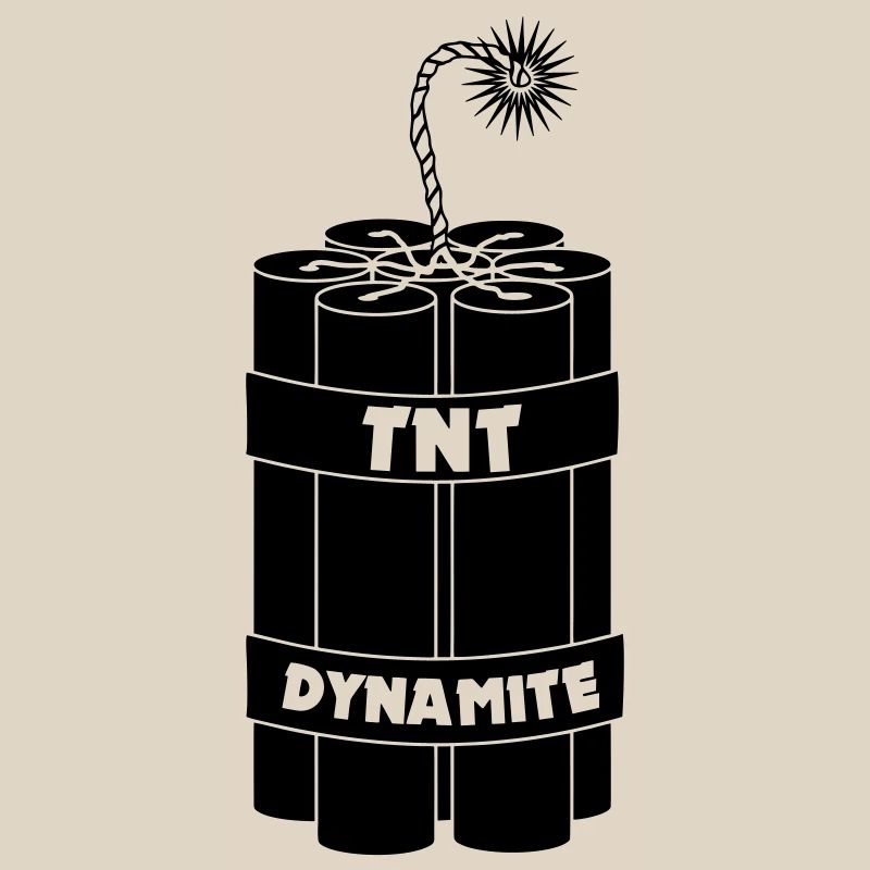 Seven burning dynamite sticks