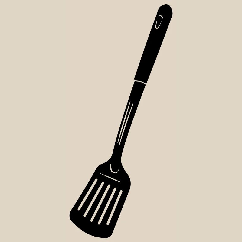 Küchenutensilien Fritteuse oder Backlöffel