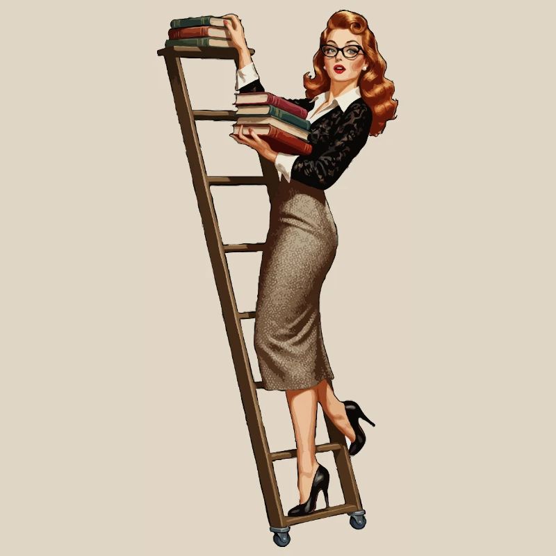 Librarian pinup