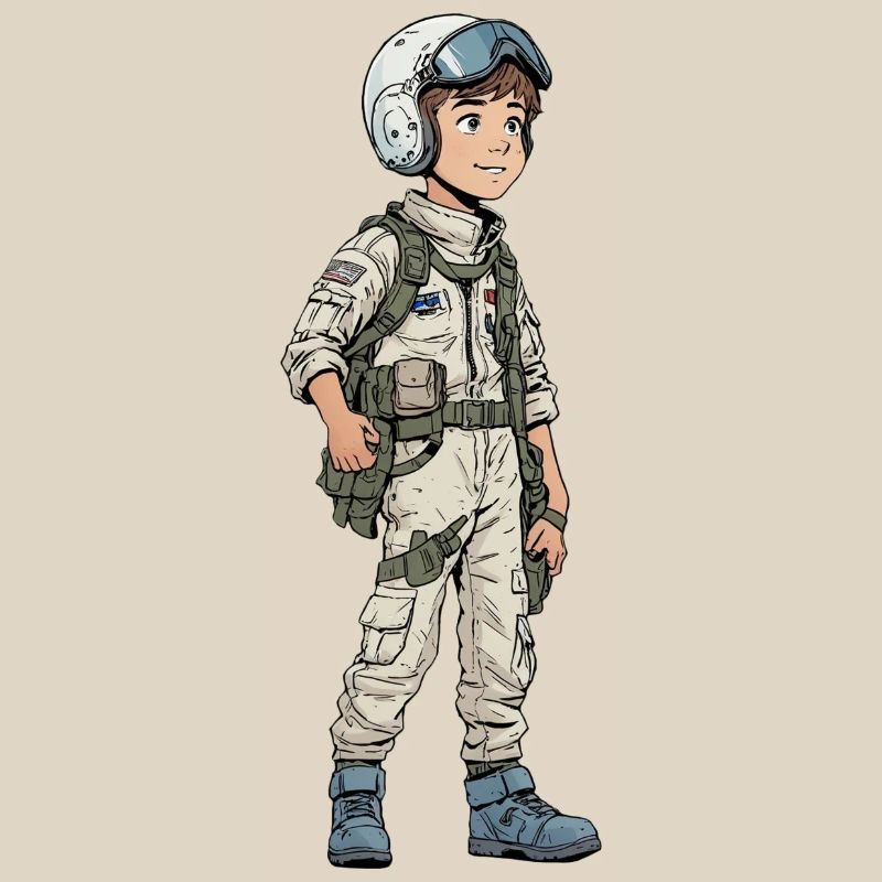 Vintage Comic Kampfpilot