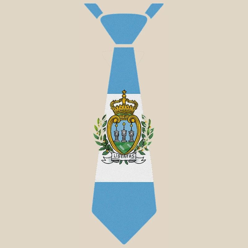 Cravate de Saint-Marin – Conception du drapeau