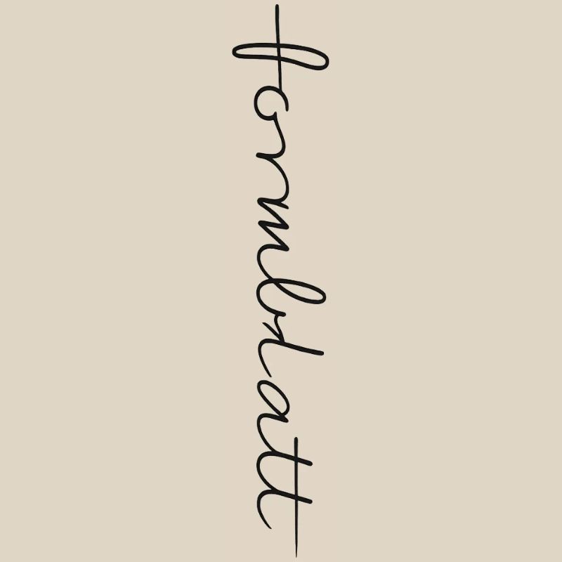 Calligraphic Vertical Font