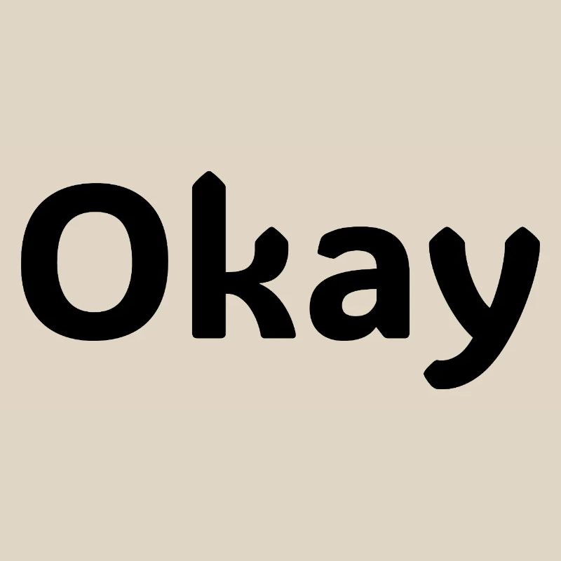 Okay Statement-Hemd Minimalistisches Design