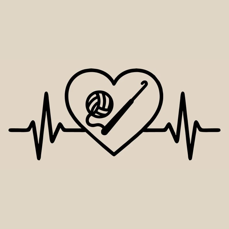 Crochet heart – love for needlework