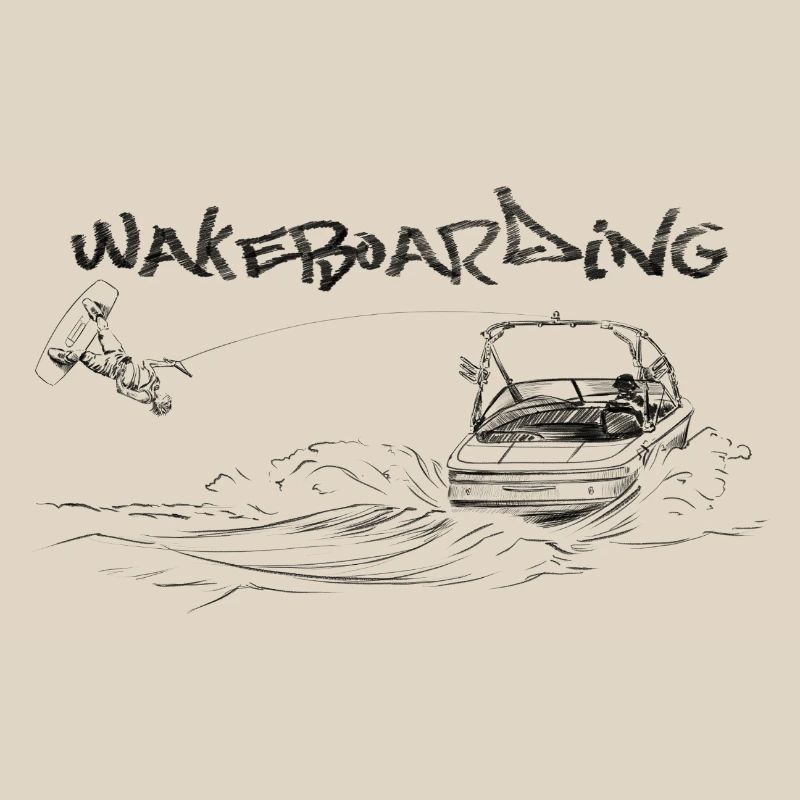 Wakeboarding Action Motiv