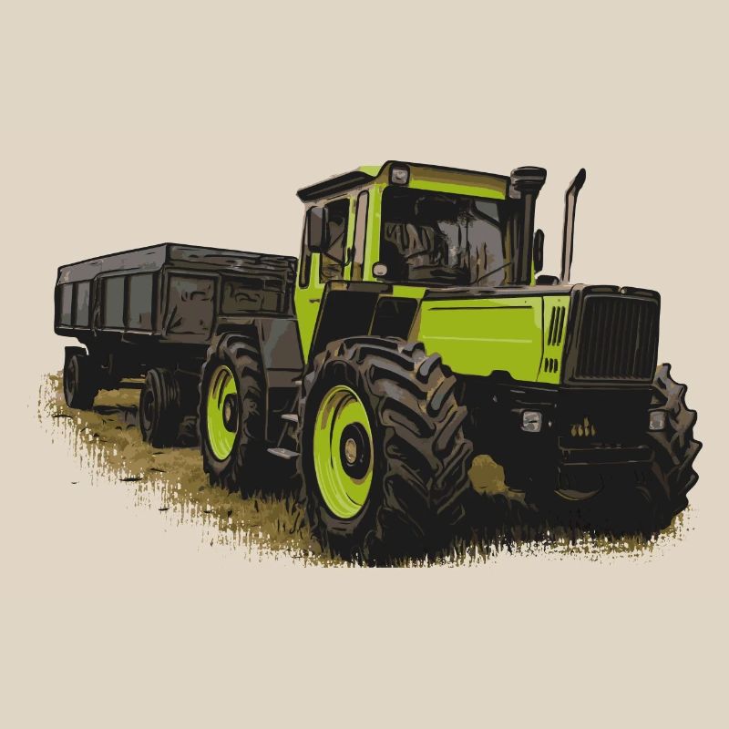 MB trac 1600 turbo with trailer