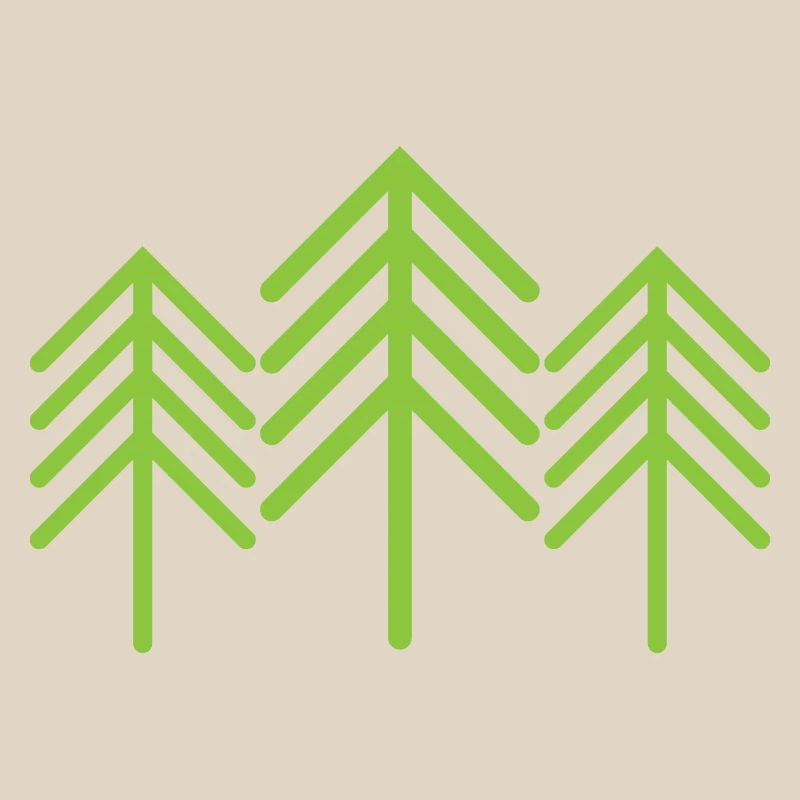 Tree Trees Symbol Forest Minimalism Green Icon