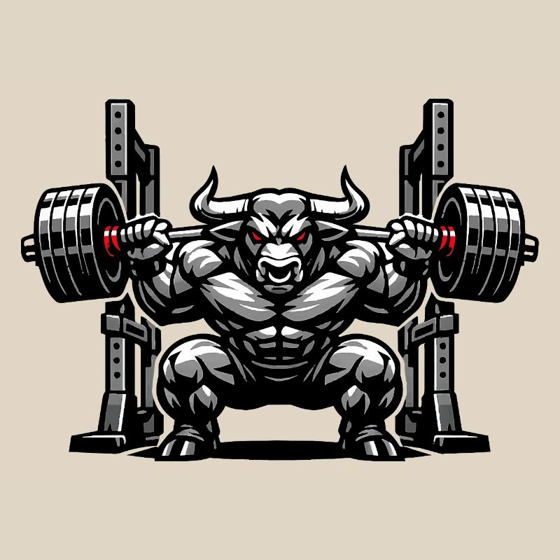 Halte en rack de squat taureau