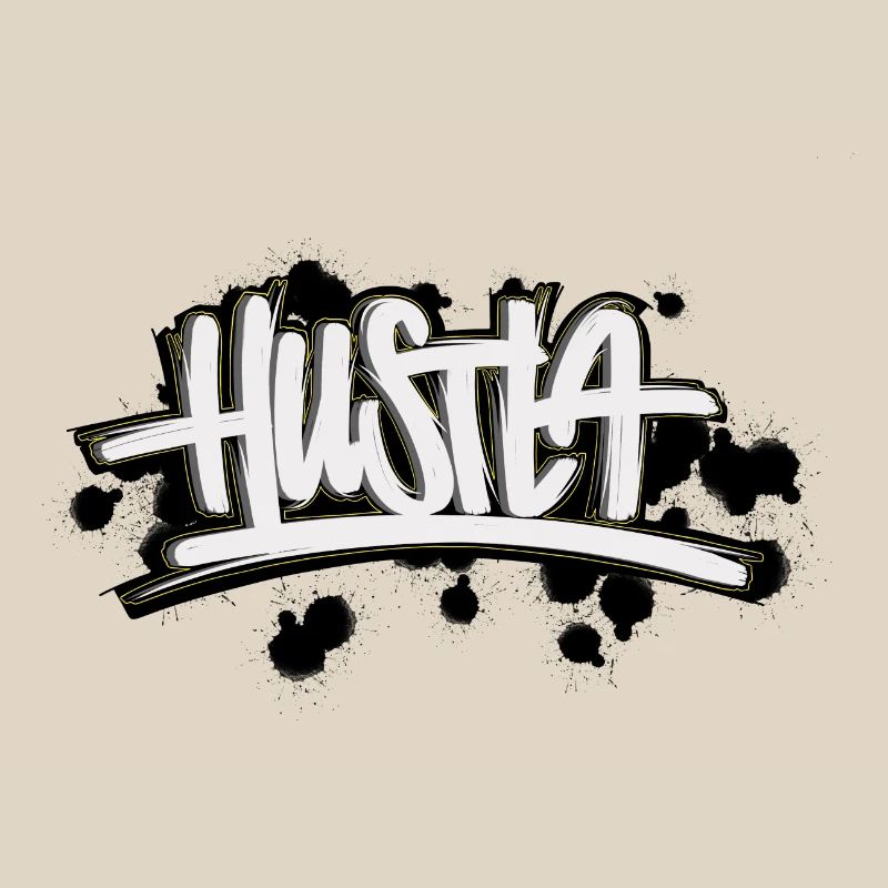 Lettrage de graffiti Hustla