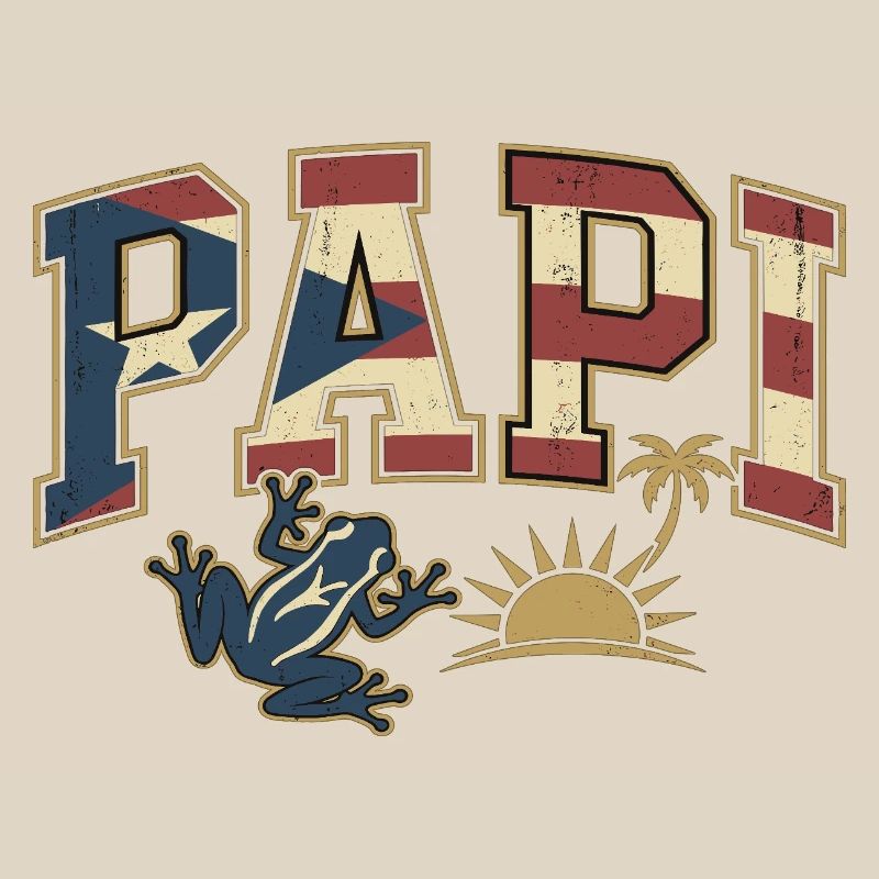 Papi Puerto Rico Flag