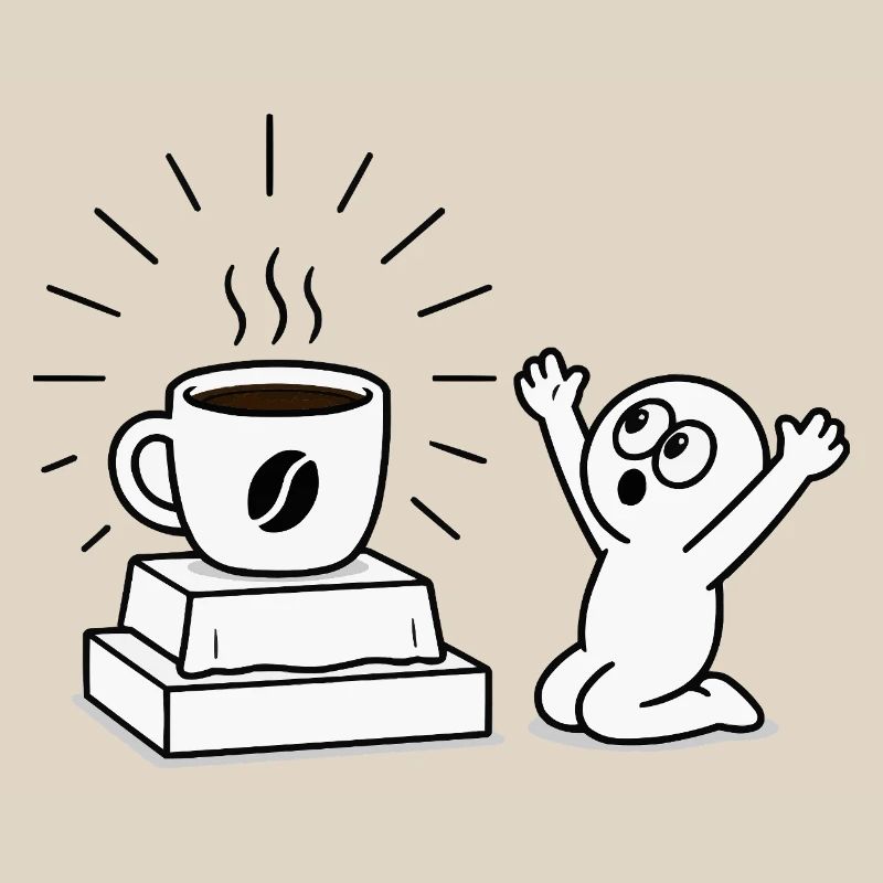 Coffee Mug Joy Comic Design