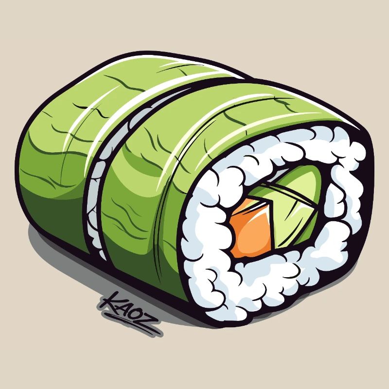 Emerald Green Sushi Roll