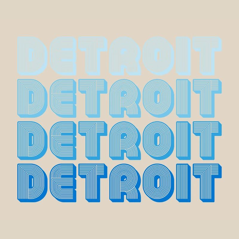 Séquence de mots en gradient de Detroit