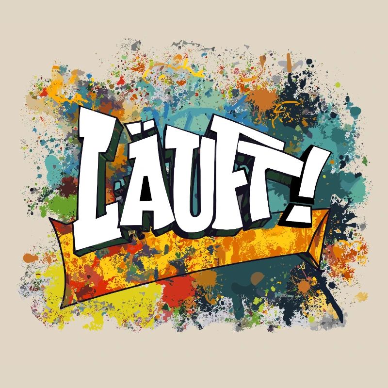 Graffiti Kunst Spaß Design läuft