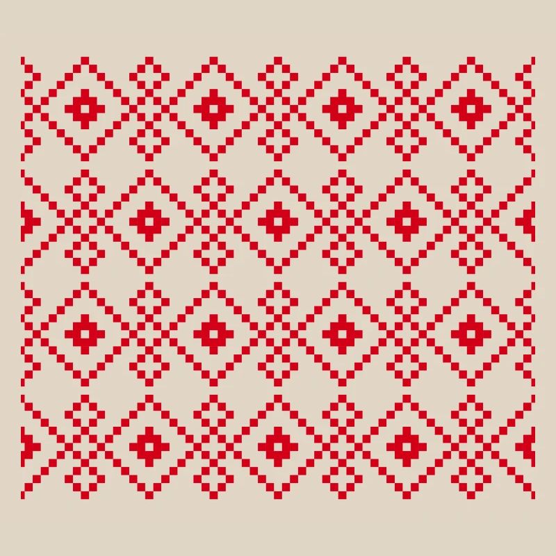 Pull uni de Noël (rouge)