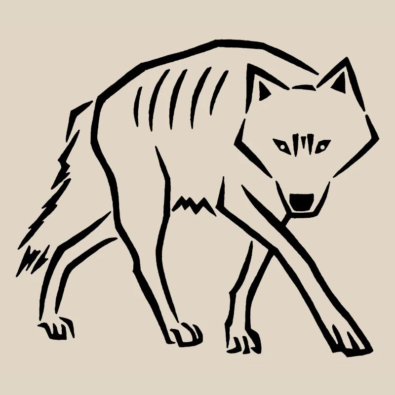 à pas de loup (noir)