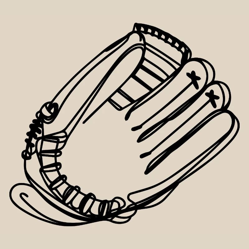 Baseball Glove Drawing