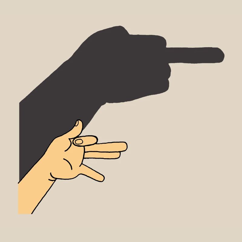 Schatten eines Hundes oder nicht