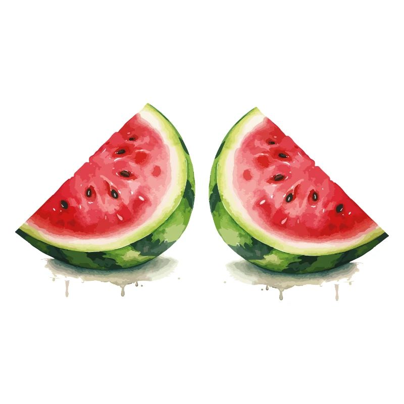 Aquarelle de pastèques