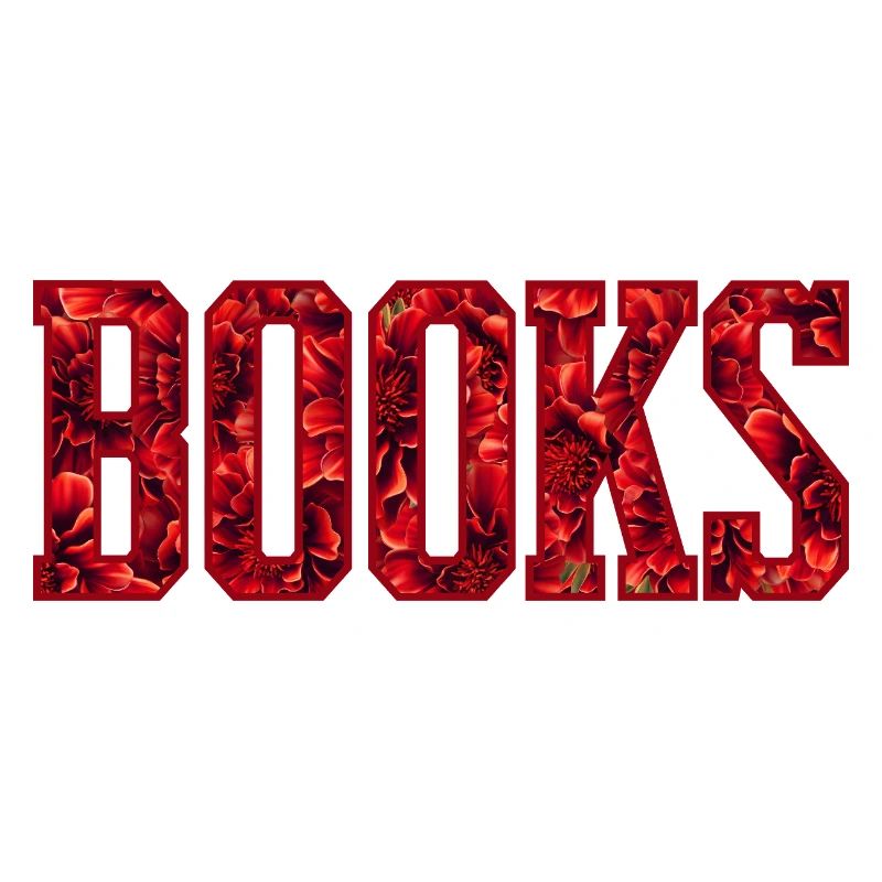 Rote Blumenbuchstaben Buch