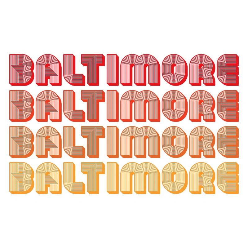 Baltimore Neon Gradient Repeats