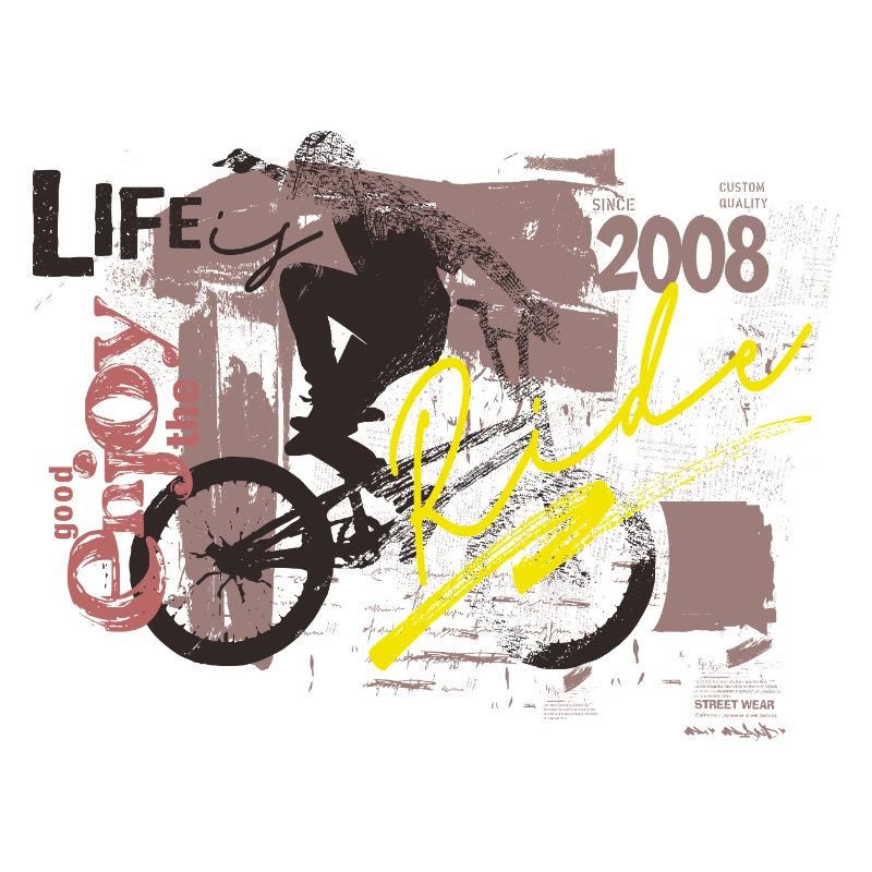 Bicycle Cyclist Biker Graffiti 2008
