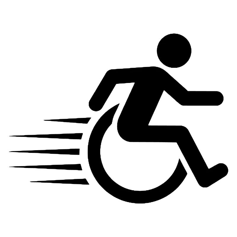Utilisateur de fauteuil roulant en déplacement #