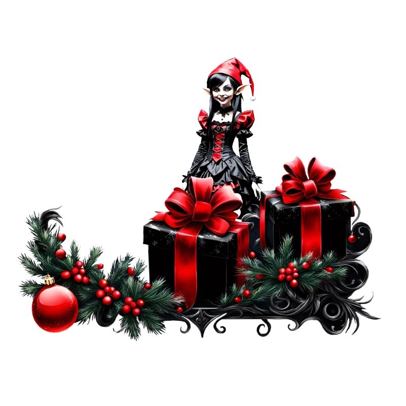 Mignon Gothique Elfe de Noël