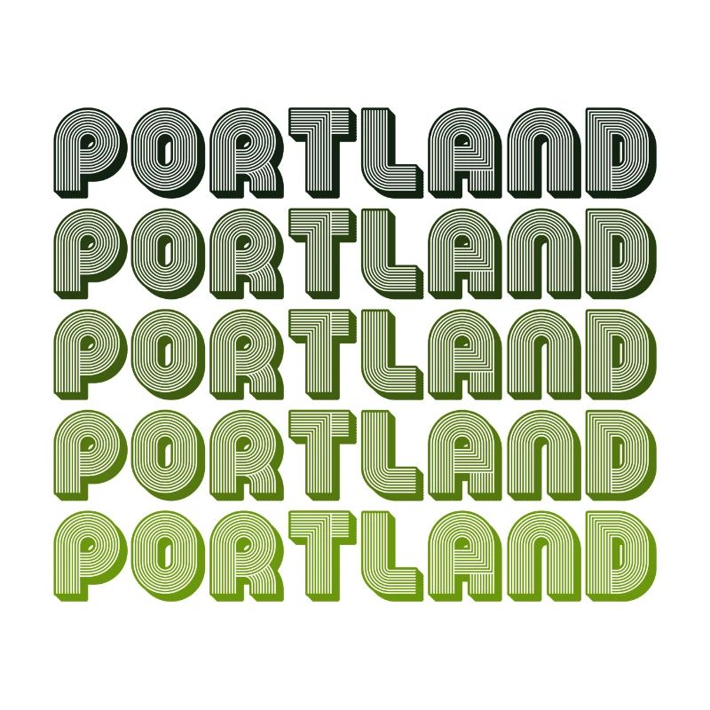 Portland Retro Gradient Pattern