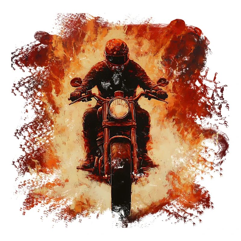 Flame Storm Motorcyclists