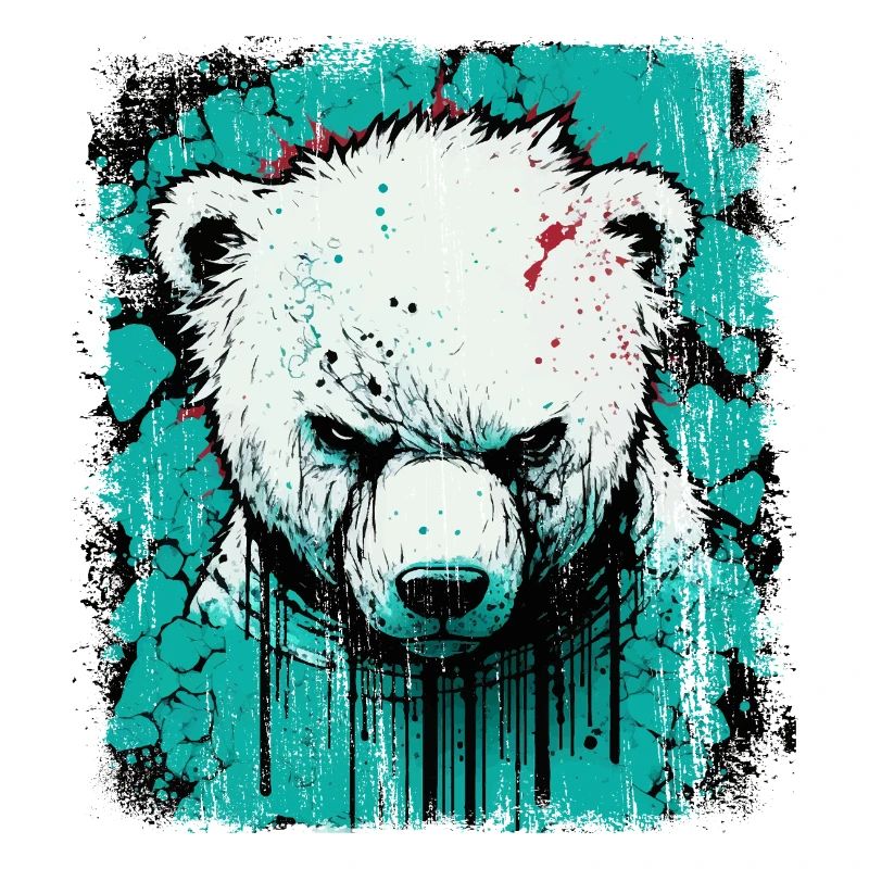 Wütender Eisbär