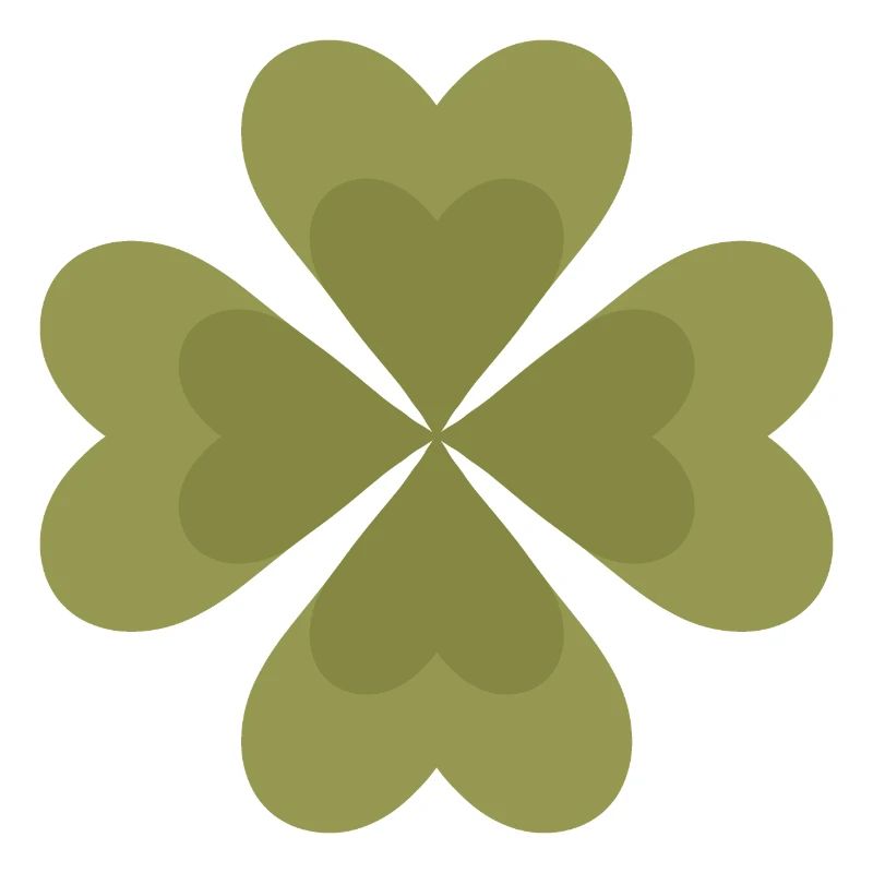 Conception de motif de trèfle à quatre feuilles