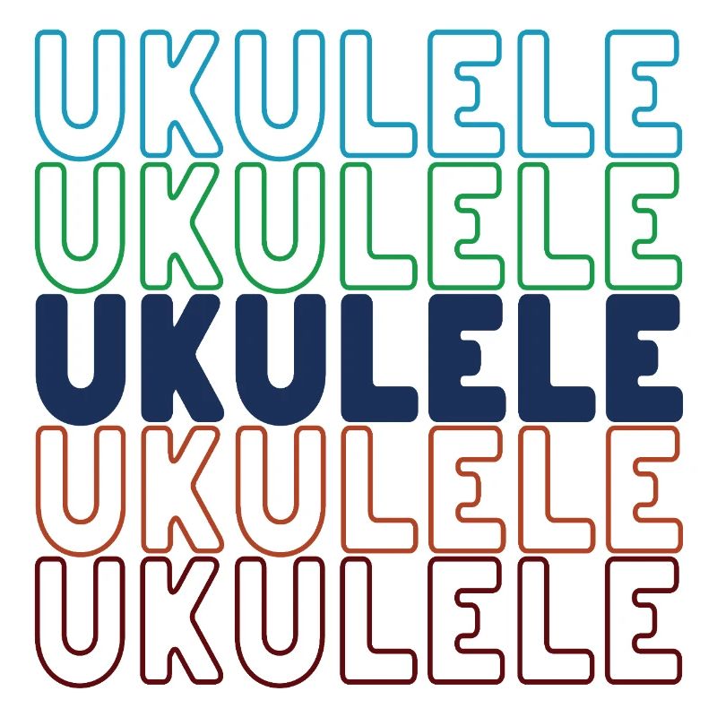 Typographie du ukulélé