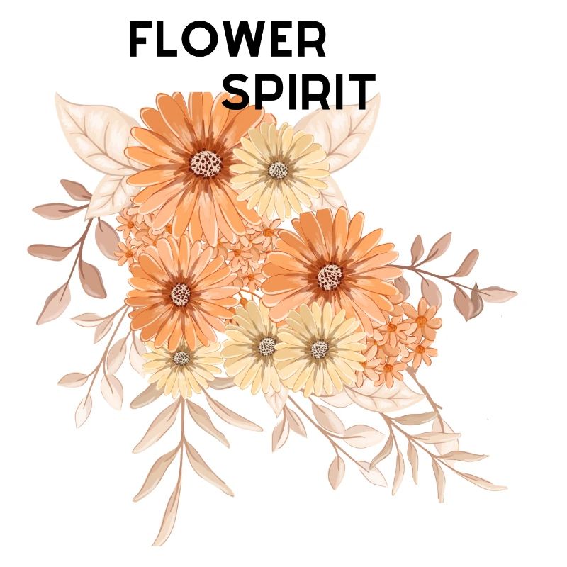 Bouquet de fleurs à la crème pêche
