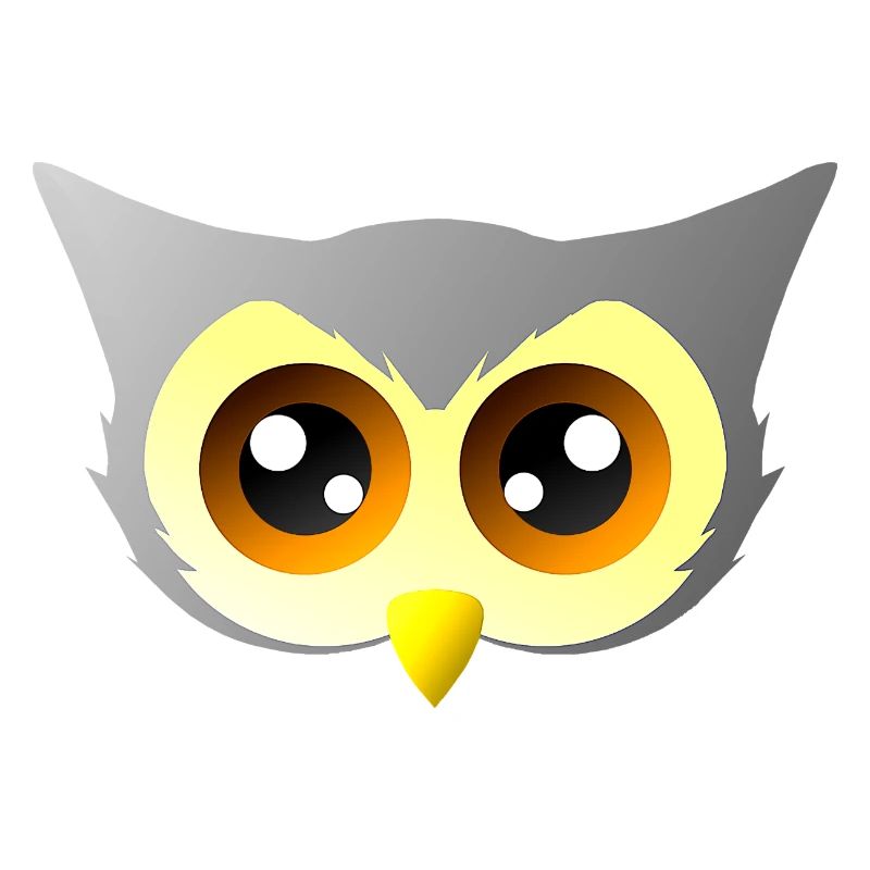 vögel closing, süßes eulengesicht