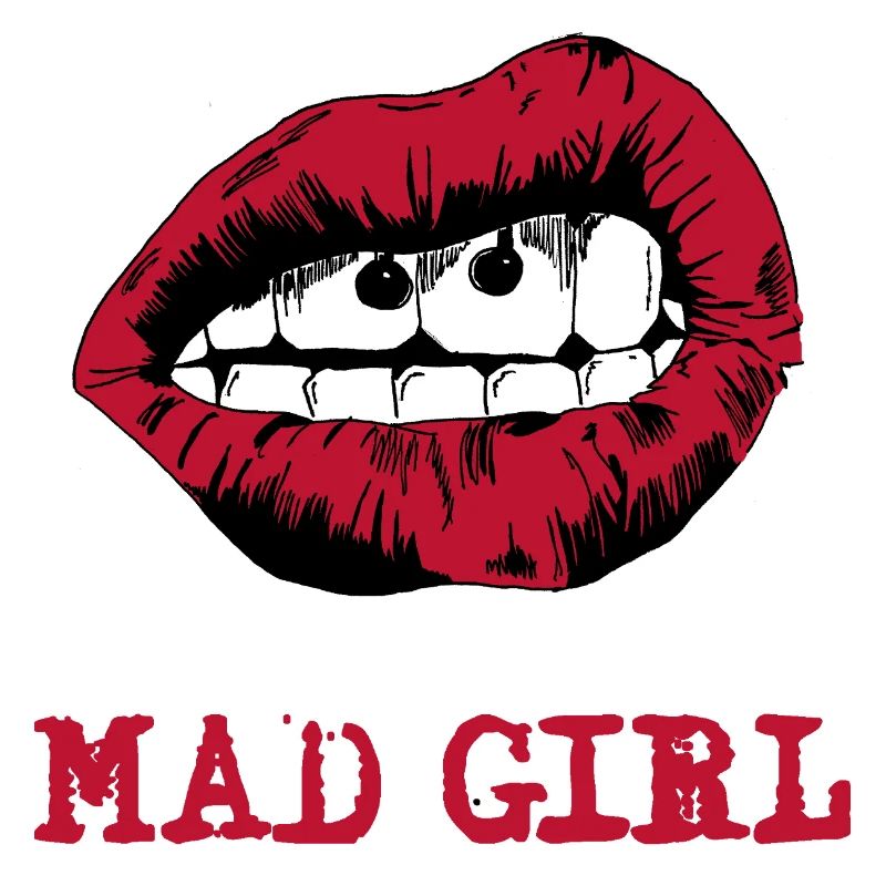 Bouche dessinée dans le style pop art