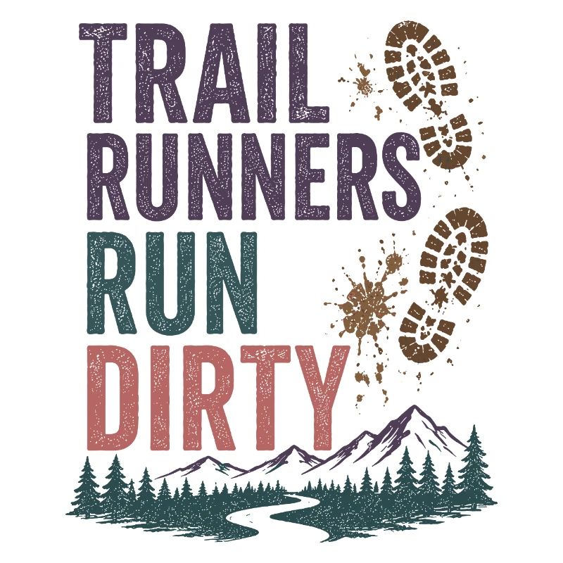 Trailrunner laufen schmutzig
