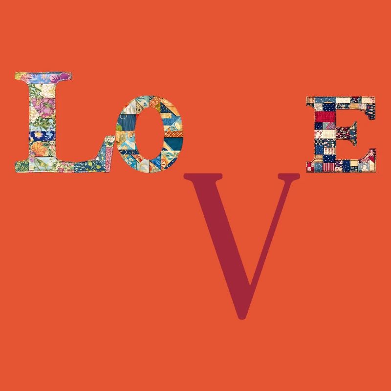 Love Patchwork Typography