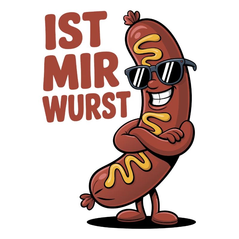 Ist mir Wurst – cooler Spruch mit Witz
