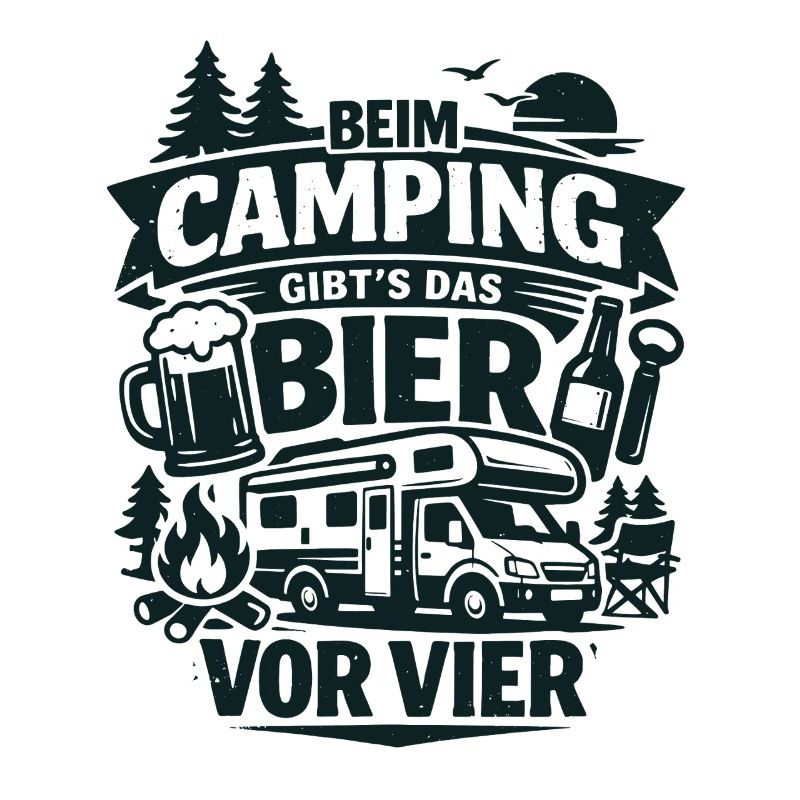 Beer before four at the campsite