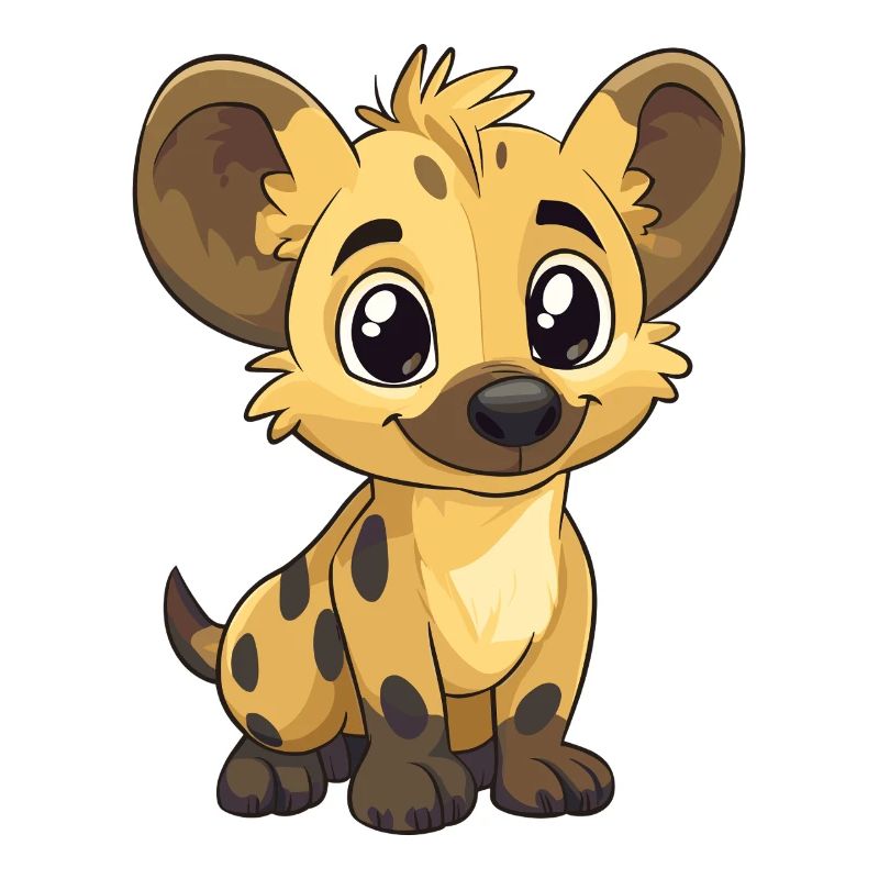 Cuddly Hyena Hatchling Charm