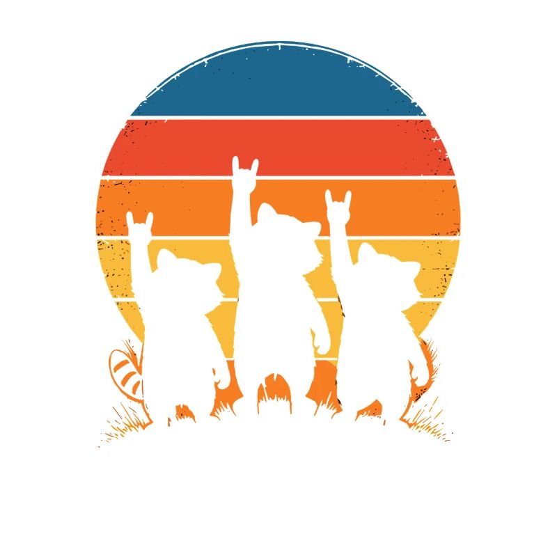 Sunset-Hunde Silhouette Punk