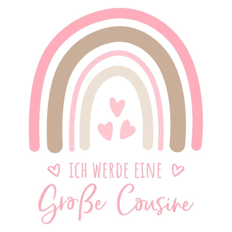 Ich werde eine große Cousine Boho Regenbogen
