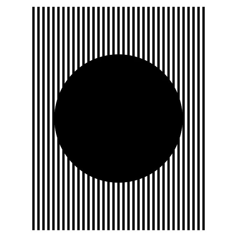 Conception en forme de cercle noir