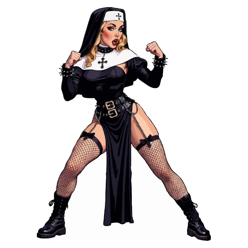 Super-Ehefrau-Nonne